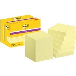 Post-it Super Sticky Haftnotizen 622-12SSCY 47,6 x 47,6 mm 90 Blatt pro Block Gelb Quadratisch Unliniert 12 Stück Produktbild