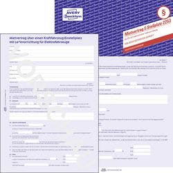 AVERY Zweckform Mietvertrag Stellplatz mit E-Ladevorrichtung 2253-5 DIN A4 Perforiert 5 Stück Produktbild