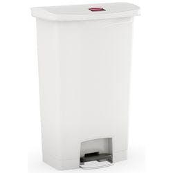 Rubbermaid PE (Polyethylen) Treteimer 31,1 x 50 x 80,3 cm Weiß Produktbild