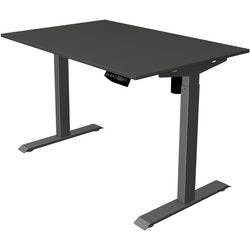 Kerkmann Move 1 Elektrisch Höhenverstellbar Sitz-Stehschreibtisch Rechteckig Anthrazit T-Fuß 1.200 (B) x 800 (T) x 1.230 (H) mm Melamin, Stahl Produktbild