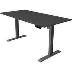 Kerkmann Move 1 Elektrisch Höhenverstellbar Sitz-Stehschreibtisch Rechteckig Anthrazit T-Fuß 1.600 (B) x 800 (T) x 1.230 (H) mm Melamin, Stahl Produktbild