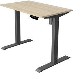 Kerkmann Move 1 Elektrisch Höhenverstellbar Sitz-Stehschreibtisch Rechteckig T-Fuß 1.000 (B) x 600 (T) x 1.230 (H) mm Melamin, Stahl Produktbild