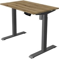 Kerkmann Move 1 Elektrisch Höhenverstellbar Sitz-Stehschreibtisch Rechteckig T-Fuß 1.000 (B) x 600 (T) x 1.230 (H) mm Melamin, Stahl Produktbild