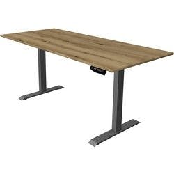 Kerkmann Move 1 Elektrisch Höhenverstellbar Sitz-Stehschreibtisch Rechteckig T-Fuß 1.800 (B) x 800 (T) x 1.230 (H) mm Melamin, Stahl Produktbild