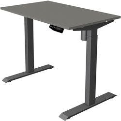Kerkmann Move 1 Elektrisch Höhenverstellbar Sitz-Stehschreibtisch Rechteckig Graphit T-Fuß 1.000 (B) x 600 (T) x 1.230 (H) mm Melamin, Stahl Produktbild