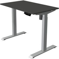 Kerkmann Move 1 Elektrisch Höhenverstellbar Sitz-Stehschreibtisch Rechteckig Anthrazit T-Fuß 1.000 (B) x 600 (T) x 1.230 (H) mm Melamin, Stahl Produktbild Print Hauptbild L