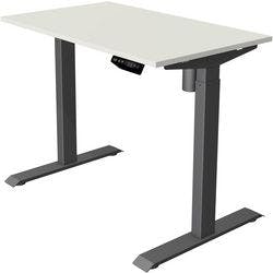 Kerkmann Move 1 Elektrisch Höhenverstellbar Sitz-Stehschreibtisch Rechteckig Weiß T-Fuß 1.000 (B) x 600 (T) x 1.230 (H) mm Melamin, Stahl Produktbild
