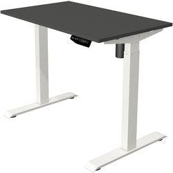 Kerkmann Move 1 Elektrisch Höhenverstellbar Sitz-Stehschreibtisch Rechteckig Anthrazit T-Fuß 1.000 (B) x 600 (T) x 1.230 (H) mm Melamin, Stahl Produktbild