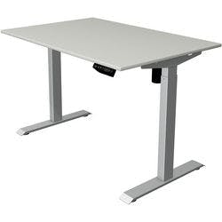 Kerkmann Move 1 Elektrisch Höhenverstellbar Sitz-Stehschreibtisch Rechteckig Hellgrau T-Fuß 1.200 (B) x 800 (T) x 1.230 (H) mm Melamin, Stahl Produktbild