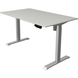 Kerkmann Move 1 Elektrisch Höhenverstellbar Sitz-Stehschreibtisch Rechteckig Hellgrau T-Fuß 1.400 (B) x 800 (T) x 1.230 (H) mm Melamin, Stahl Produktbild Print Hauptbild L