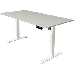 Kerkmann Move 1 Elektrisch Höhenverstellbar Sitz-Stehschreibtisch Rechteckig Hellgrau T-Fuß 1.600 (B) x 800 (T) x 1.230 (H) mm Melamin, Stahl Produktbild