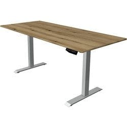 Kerkmann Move 1 Elektrisch Höhenverstellbar Sitz-Stehschreibtisch Rechteckig T-Fuß 1.800 (B) x 800 (T) x 1.230 (H) mm Melamin, Stahl Produktbild
