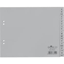 DURABLE A - Z Register DIN A4 Grau Grau 20-teilig Polypropylen 4 Löcher 6500 Produktbild