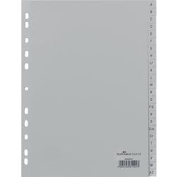 DURABLE A - Z Register DIN A4 Grau Grau 24-teilig Polypropylen 11 Löcher 6508 Produktbild