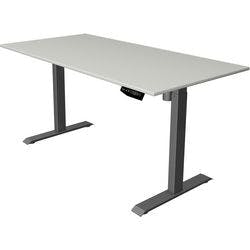 Kerkmann Move 1 Elektrisch Höhenverstellbar Sitz-Stehschreibtisch Rechteckig Hellgrau T-Fuß 1.400 (B) x 800 (T) x 1.230 (H) mm Produktbild