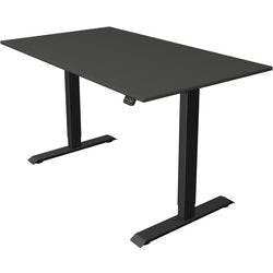 Kerkmann Move 1 Elektrisch Höhenverstellbar Sitz-Stehschreibtisch Rechteckig Anthrazit T-Fuß 1.600 (B) x 800 (T) x 1.230 (H) mm Produktbild