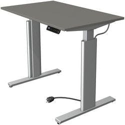 Kerkmann Move 3 Tube Elektrisch Höhenverstellbar Sitz-Stehschreibtisch Rechteckig Graphit T-Fuß 1.000 (B) x 600 (T) x 1.200 (H) mm Produktbild