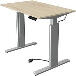 Kerkmann Move 3 Tube Elektrisch Höhenverstellbar Sitz-Stehschreibtisch Rechteckig Ahorn T-Fuß 1.000 (B) x 600 (T) x 1.200 (H) mm Produktbild