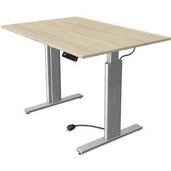 Kerkmann Move 3 Tube Elektrisch Höhenverstellbar Sitz-Stehschreibtisch Rechteckig Ahorn T-Fuß 1.200 (B) x 800 (T) x 1.200 (H) mm Produktbild