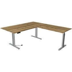 Kerkmann Move 3 Tube Elektrisch Höhenverstellbar Sitz-Stehschreibtisch L-förmig Eiche T-Fuß 3 Schübe 2.000 (B) x 2.200 (T) x 1.200 (H) mm Produktbild
