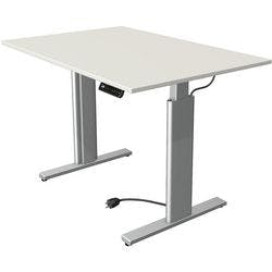 Kerkmann Move 3 Tube Elektrisch Höhenverstellbar Sitz-Stehschreibtisch Rechteckig Weiß T-Fuß 1.200 (B) x 800 (T) x 1.200 (H) mm Produktbild