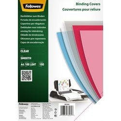 Fellowes Einbanddeckel PET (Polyethylenterephthalat) 150 Mikron Transparent 100 Stück Produktbild
