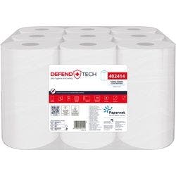 Papernet Papierhandtücher Weiß 2-lagig 402414 9 Rollen à 143 Blatt Produktbild