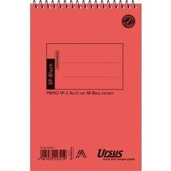 Ursus Staufen Style Spiralblock SP2 8 x 12 cm 48 Blatt 70 g/m² 4 mm Kariert Produktbild