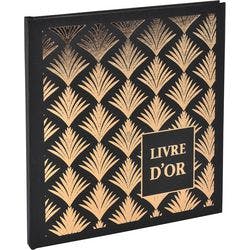 Exacompta Gästebuch Pappkarton, Papier Schwarz 9512E 22 (B) x 20 (T) x 1,5 (H) cm 2 Stück Produktbild