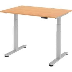 Hammerbacher Sitz-Stehschreibtisch VXDSM12/6/SDE Braun 1.200 x 800 x 635 x 63.5-128,5 mm Mit Aufbau Produktbild