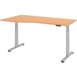 Hammerbacher Sitz-Stehschreibtisch VXDSM19/6/SDE Braun 1.800 x 800 x 635 x 63.5-128,5 mm Mit Aufbau Produktbild