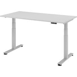 Hammerbacher Sitz-Stehschreibtisch VXDSM16/5/SDE Grau 1.600 x 800 x 635 x 63.5-128,5 mm Mit Aufbau Produktbild