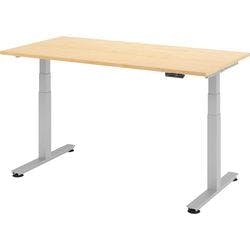 Hammerbacher Sitz-Stehschreibtisch VXDSM16/3/SDE Braun 1.600 x 800 x 635 x 63.5-128,5 mm Mit Aufbau Produktbild
