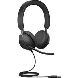 Jabra Evolve2 40 Headset Mit Kabel Stereo Über Kopf Geräuschunterdrückung USB Typ A Mit Mikrofon Schwarz Produktbild
