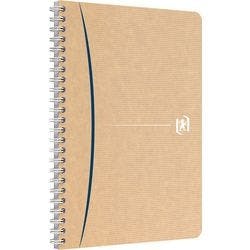 OXFORD Notizbuch DIN A5 Kariert Doppeldraht Seitlich gebunden Hardback Braun 180 Seiten Produktbild
