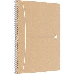 OXFORD Notizbuch DIN A4 Liniert Doppeldraht Seitlich gebunden Hardback Braun 180 Seiten Produktbild