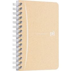 OXFORD Notizbuch 9 x 14 cm Kariert Doppeldraht Seitlich gebunden Hardback Braun 180 Seiten Produktbild