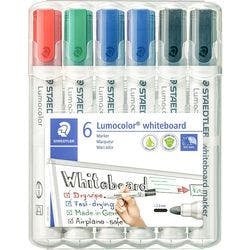 STAEDTLER Whiteboard-Marker Farbig sortiert 6 Stück Produktbild