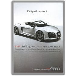 Djois Magneto DIN A1 Inforahmen Selbstklebend Grau PVC 191950 63,6 (B) x 0,2 (T) x 88,3 (H) cm Produktbild