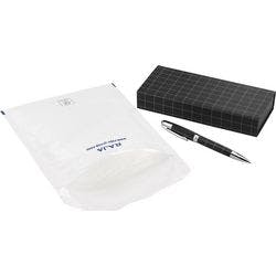 RAJA Luftpolster-Luftpolster-Versandtaschen Weiß Ohne Fenster 220 (B) x 260 (H) mm Abziehstreifen 75 g/m² Recycelt 95% 100 Stück Produktbild