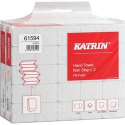 Katrin Classic Falthandtuch M-Falz Weiß 2-lagig 61594 25 Stück á 120 Blatt Produktbild