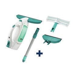 LEIFHEIT Dry & Clean mit Stiel, Einwascher, schmaler Saugdüse Fenstersauger Türkis, Weiß Produktbild