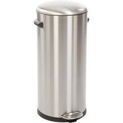 EKO Edelstahl Treteimer 30 L 33,8 (B) x 37,9 (T) x 68,5 (H) cm Silber Produktbild