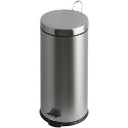 V-PART Edelstahl Treteimer 30 L 33 (B) x 30 (T) x 64 (H) cm Silber Produktbild