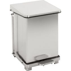 V-PART Treteimer Edelstahl 27 L 37 (B) x 37 (T) x 44,5 (H) cm Silber Produktbild Print Hauptbild L