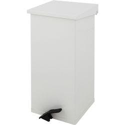 DutchDesign Treteimer Pulverbeschichtetes Aluminium 55 L 30 (B) x 30 (T) x 60 (H) cm Weiß Produktbild