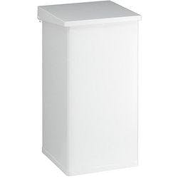DutchDesign Treteimer Pulverbeschichtetes Aluminium 55 L 30 (B) x 30 (T) x 60 (H) cm Weiß 55 L Produktbild
