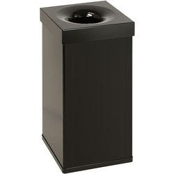 DutchDesign Papierkorb Pulverbeschichtetes Aluminium 55 L 30 (B) x 30 (T) x 60 (H) cm Schwarz Produktbild