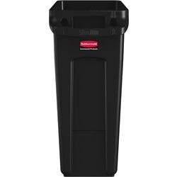 Rubbermaid Papierkorb Polyethylen 60 L 27,9 (B) x 55,8 (T) x 63,5 (H) cm Schwarz Produktbild