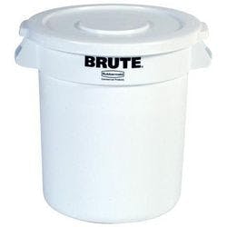 Rubbermaid Papierkorb Polyethylen 37,9 L 39,7 (B) x 43,5 (H) cm Weiß Produktbild